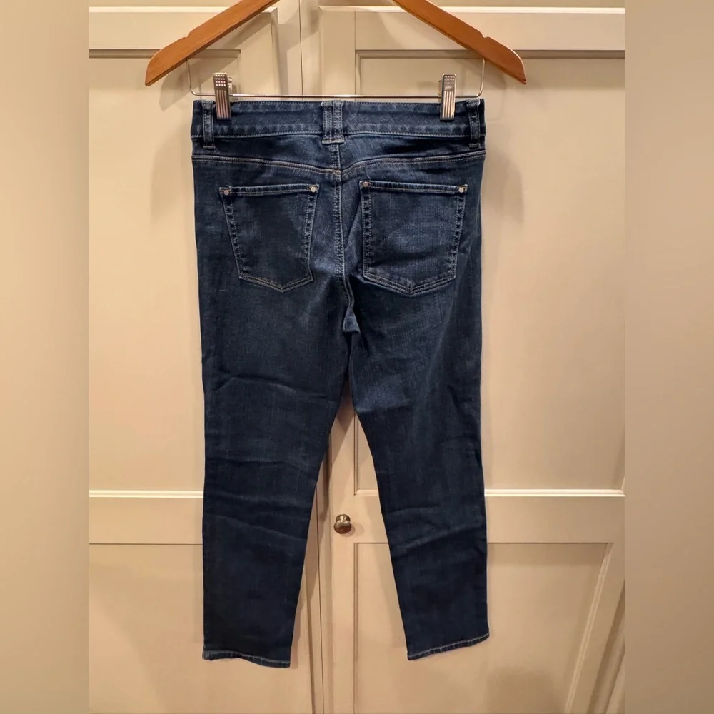White House Black Market Dark Blue Skinny Jeans - Picture 3 of 3